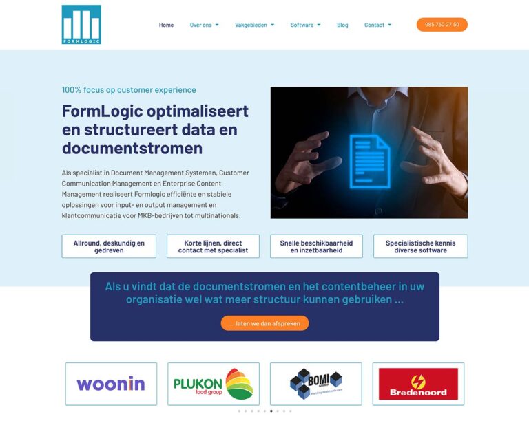 Website van Formlogic